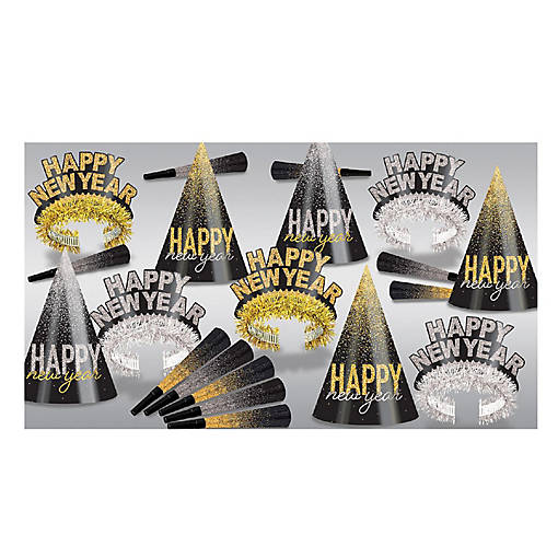 Beistle - Silver &amp; Gold Midnight Burst Assorted for 10 - 1 Pack