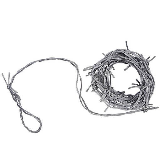 Beistle - Silver Barbed Wire Garland - 12 Pack