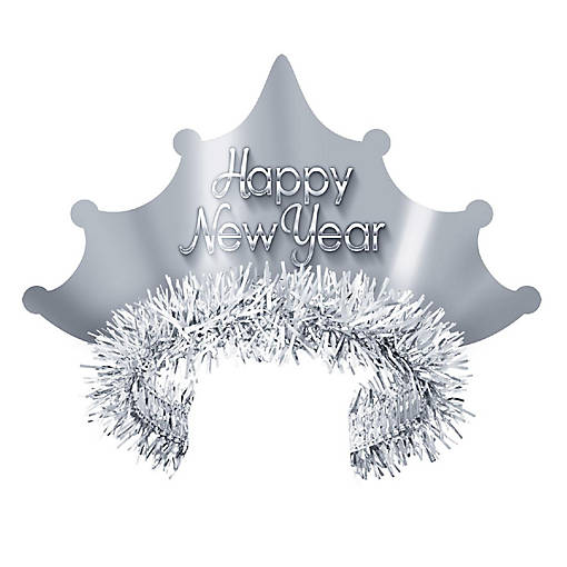 Beistle - Silver New Year Tiara - 50 Pack