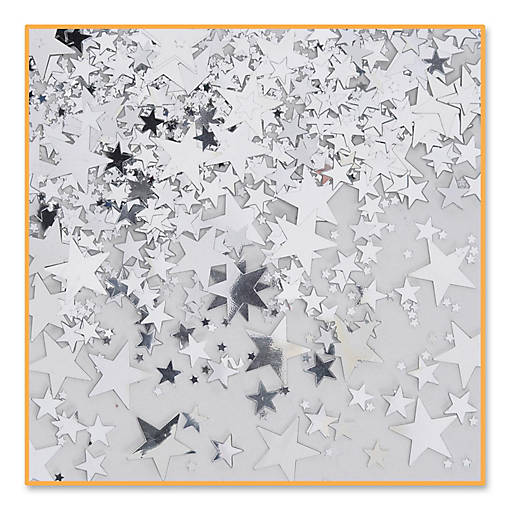 Beistle - Silver Stars Confetti - 6 Pack