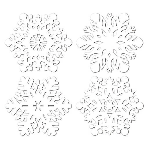 Beistle - Snowflake Cutouts - 24 Pack