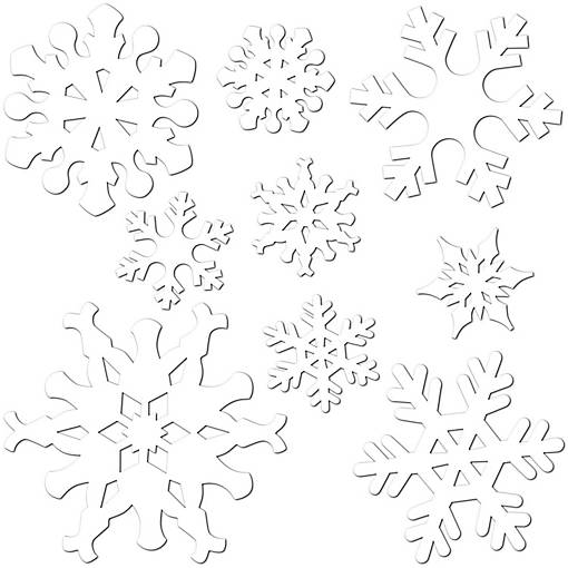 Beistle - Snowflake Cutouts - 24 Pack