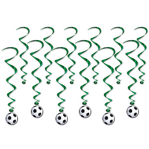 Beistle - Soccer Ball Whirls - 6 Pack