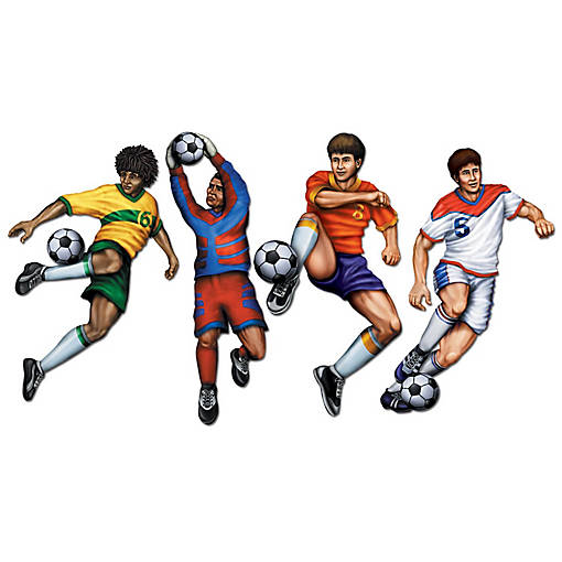 Beistle - Soccer Cutouts - 12 Pack