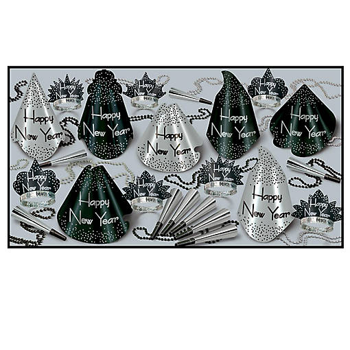 Beistle - Sparkling Silver New Year's Eve Assorted for 50 - 1 Pack