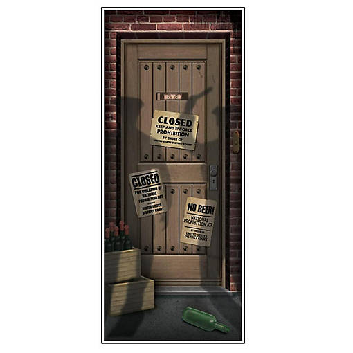 Beistle - Speakeasy Door Cover - 12 Pack