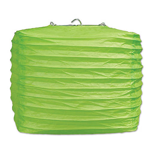 Beistle - Square Paper Lanterns - Light Green - 12 Pack