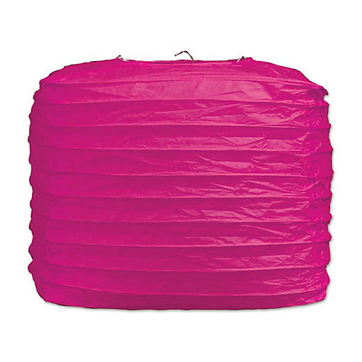 Beistle - Square Paper Lanterns - Pink - 12 Pack