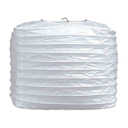 Beistle - Square Paper Lanterns - White - 12 Pack