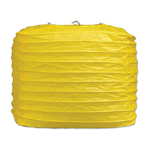 Beistle - Square Paper Lanterns - Yellow - 12 Pack