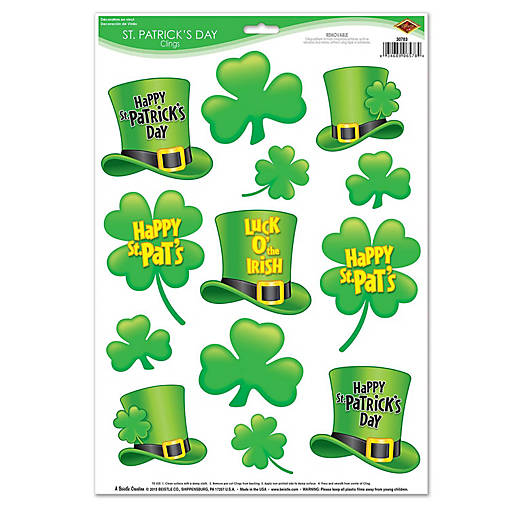 Beistle - St Patrick's Day Clings - 12 Pack