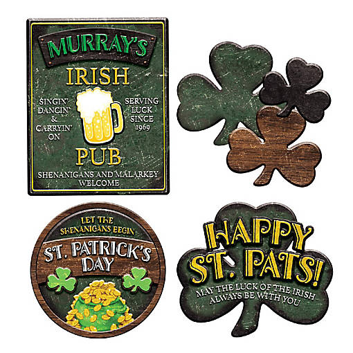 Beistle - St Patrick's Day Sign Cutouts - 12 Pack