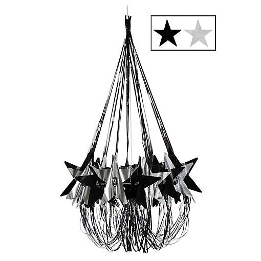 Beistle - Star Chandelier - Silver and Black - 6 Pack