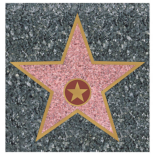 Beistle - "Star" Peel 'N Place - 12 Pack