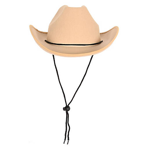 Beistle - Tan Felt Cowboy Hat - 6 Pack