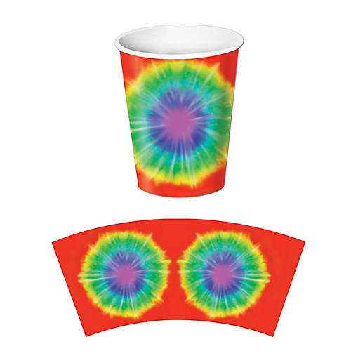Beistle - Tie-Dyed Beverage Cups - 12 Pack