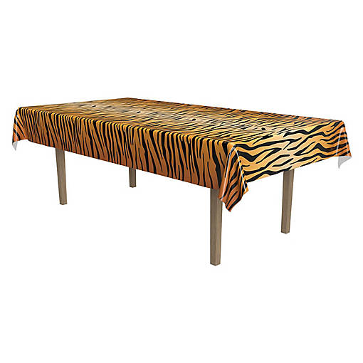Beistle - Tiger Print Tablecover - 12 Pack