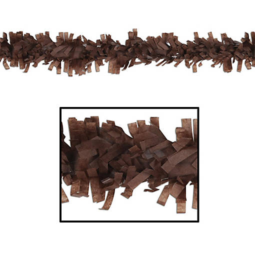 Beistle - Tissue Festooning - Brown - 24 Pack