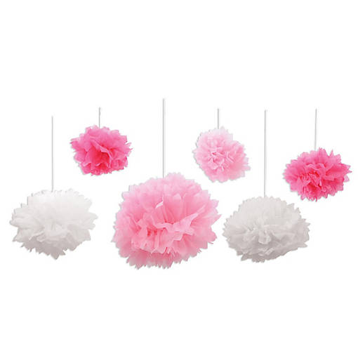 Beistle - Tissue Fluff Balls - Colorful - 6 Pack