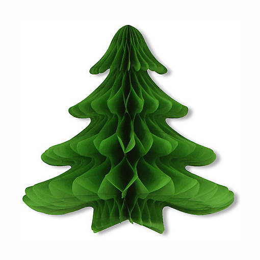 Beistle - Tissue Hanging Christmas Tree - 6 Pack