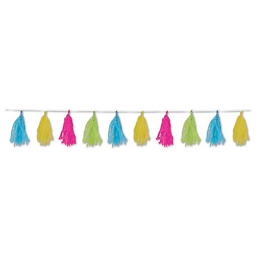 Beistle - Tissue Tassel Garland - Multicolor - 12 Pack