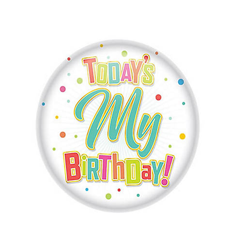 Beistle - Today's My Birthday Button - 6 Pack