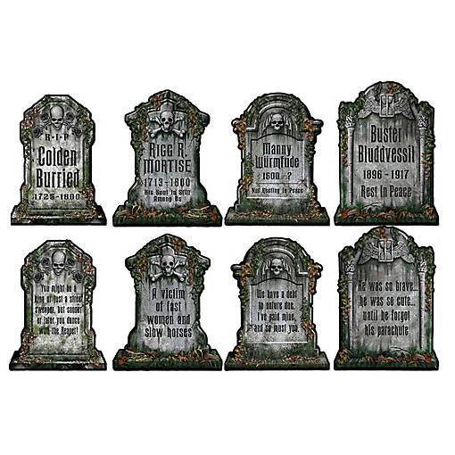 Beistle - Tombstone Cutouts - 12 Pack