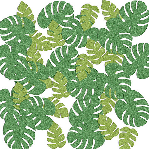 Beistle - Tropical Palm Leaf Del Sparkle Confetti - 12 Pack