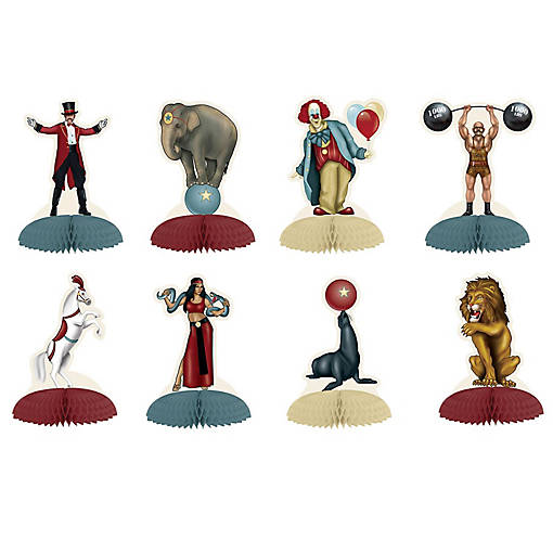 Beistle - Vintage Circus Mini Centerpieces - 12 Pack