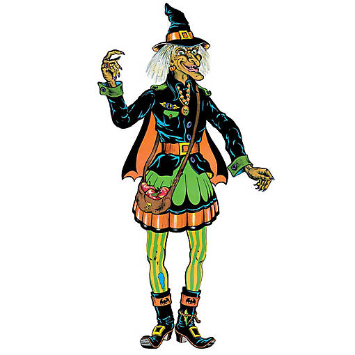 Beistle - Vintage Halloween Jointed Witch - 12 Pack