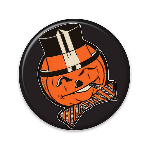 Beistle - Vintage Halloween JOL Button - Brown - 6 Pack