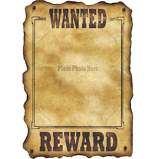 Beistle - Western Wanted Sign - 12 Pack