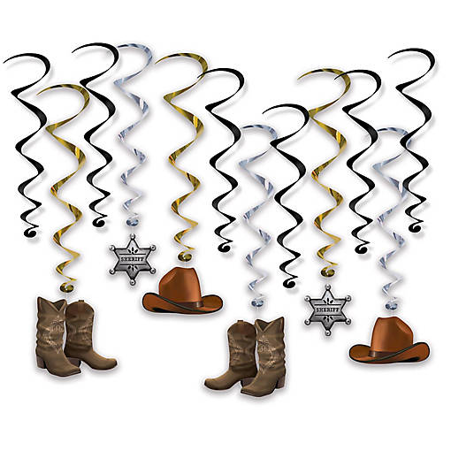 Beistle - Western Whirls - 6 Pack