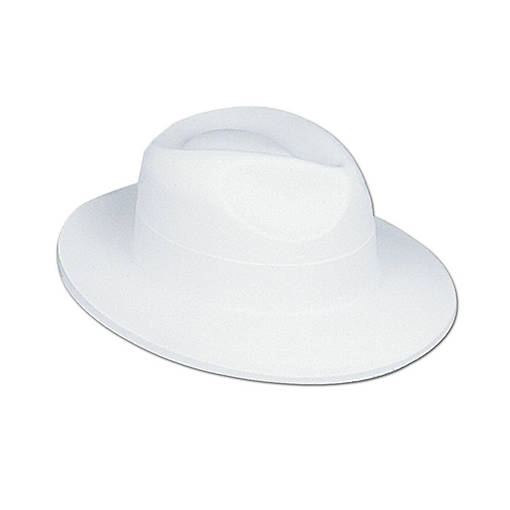 Beistle - White Velour Fedora - 24 Pack