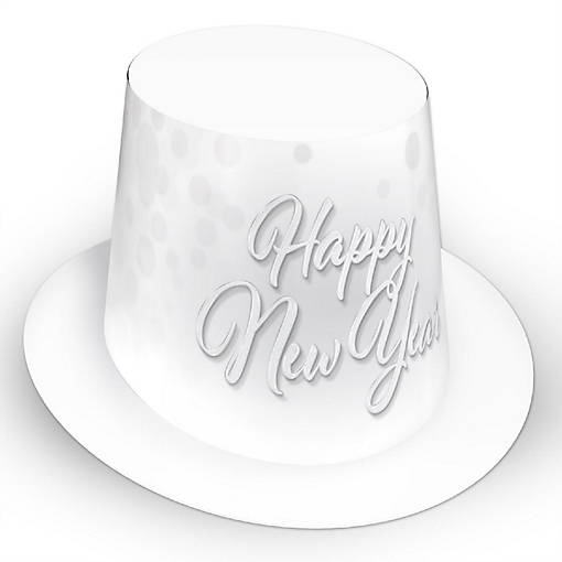 Beistle - Whiteout New Year Hi-Hat - 25 Pack