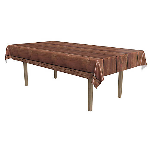 Beistle - Wooden Tablecover - 12 Pack