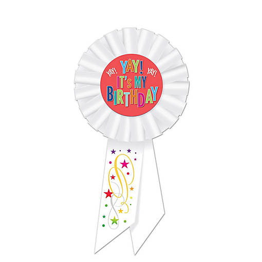 Beistle - Yay! It's My Birthday Rosette - 6 Pack