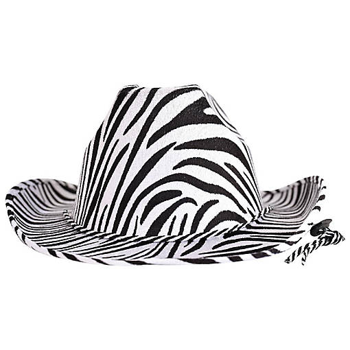 Beistle - Zebra Print Cowboy Hat - 6 Pack