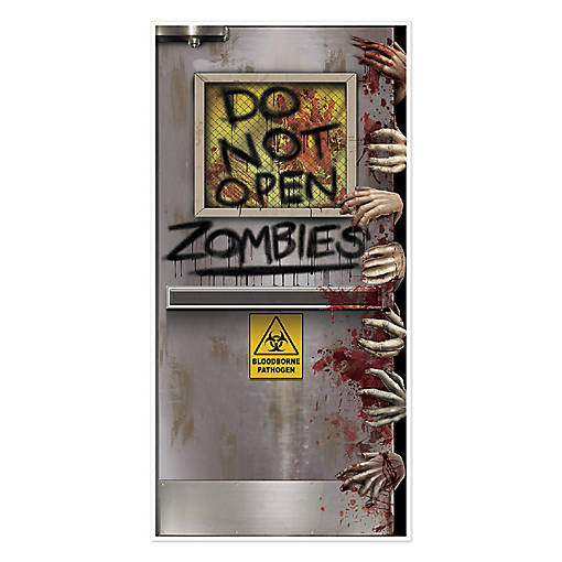 Beistle - Zombies Lab Door Cover - 12 Pack