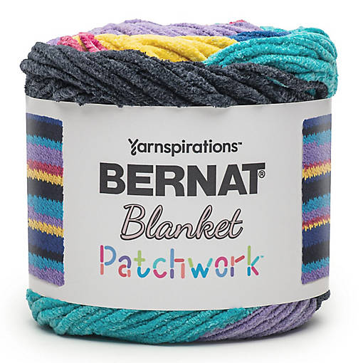 Bernat Blanket Patchwork Yarn-90S Vibe