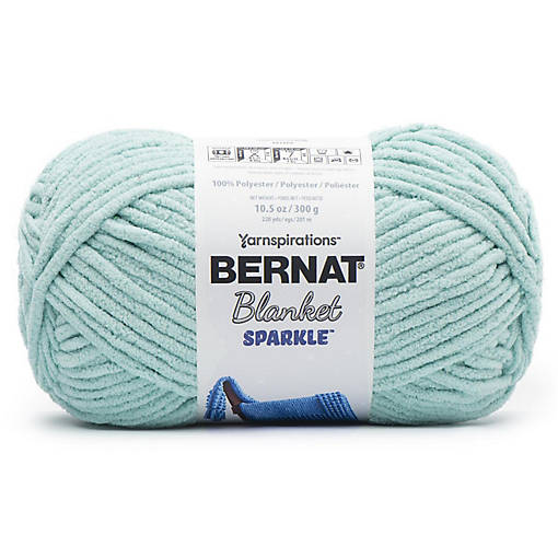Bernat Blanket Sparkle Yarn-Aqua