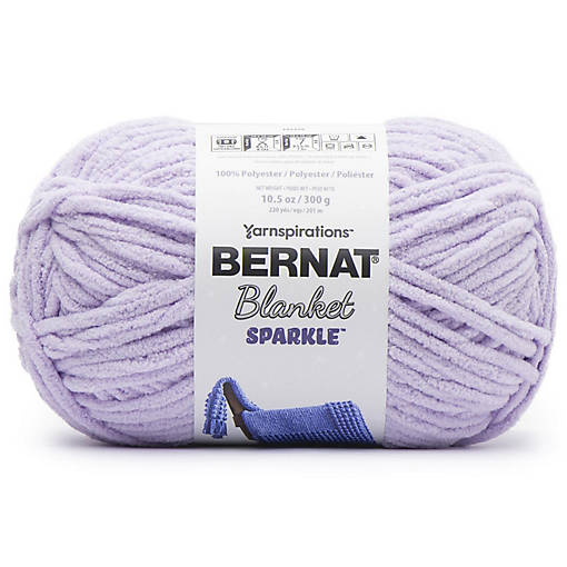 Bernat Blanket Sparkle Yarn-Lavender