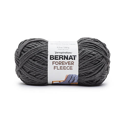 Bernat Forever Fleece Yarn-Coal