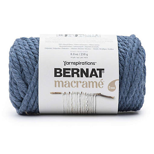 Bernat Macrame Yarn-Denim