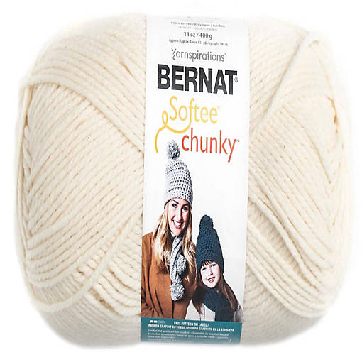 Bernat Softee Chunky Big Ball Yarn - Solids-Aran