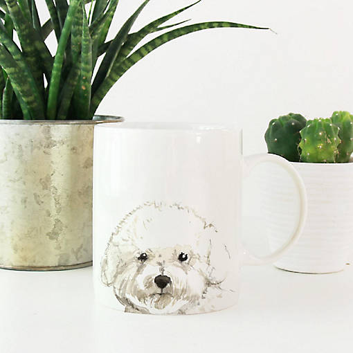 Bichon Frise Up Close Ceramic Mug