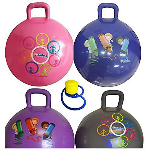 Bintiva 45cm Hopper Ball 4 Pack Multicolor