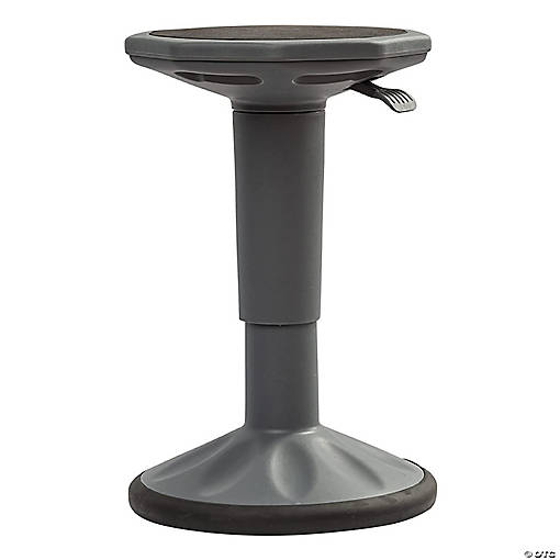 Bintiva Height Adjustable Wobble Stool, Gray