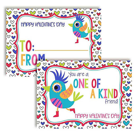 Bird Classroom Valentines 30pc. by AmandaCreation