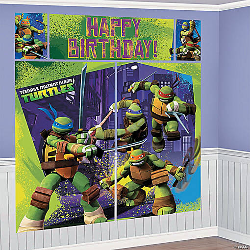 Oriental Trading : Customer Reviews : Birthday Teenage Mutant Ninja Turtles  Backdrop